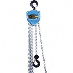 PRO-SOURCE - 2,000 Lb Capacity, 10' Lift Height, Manual Chain Hoist - Exact Tool & Supply