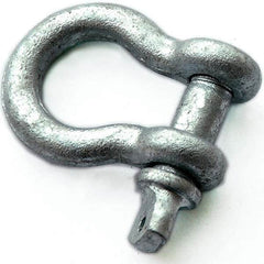 PRO-SOURCE - Shackles; Nominal Chain Size: 3/4 ; Load Limit (Ton): 7.00 ; Type: Anchor ; Pin Type: Screw ; Material: Alloy ; Jaw Inside Height (Inch): 7/8 - Exact Tool & Supply