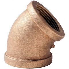 Merit Brass - Brass & Chrome Pipe Fittings Type: 45 Elbow Fitting Size: 3 - Exact Tool & Supply