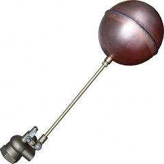 Control Devices - Float Valves Type: Mechanical Style: Angle Pattern-Single Seat - Exact Tool & Supply