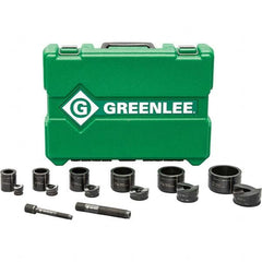 Greenlee - Punch & Driver Kits Tool Type: Knockout Set Punch Shape: Round - Exact Tool & Supply