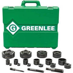 Greenlee - Punch & Driver Kits Tool Type: Knockout Set Punch Shape: Round - Exact Tool & Supply