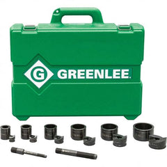 Greenlee - Punch & Driver Kits Tool Type: Knockout Set Punch Shape: Round - Exact Tool & Supply
