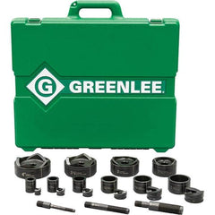 Greenlee - Punch & Driver Kits Tool Type: Knockout Set Punch Shape: Round - Exact Tool & Supply