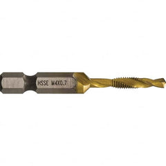 Greenlee - Combination Drill & Tap Sets Minimum Thread Size (mm): M4x0.70 Maximum Thread Size (mm): M4x0.70 - Exact Tool & Supply
