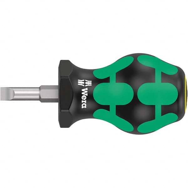 Wera - Slotted Screwdrivers Tool Type: Stubby Overall Length Range: 3" - 6.9" - Exact Tool & Supply