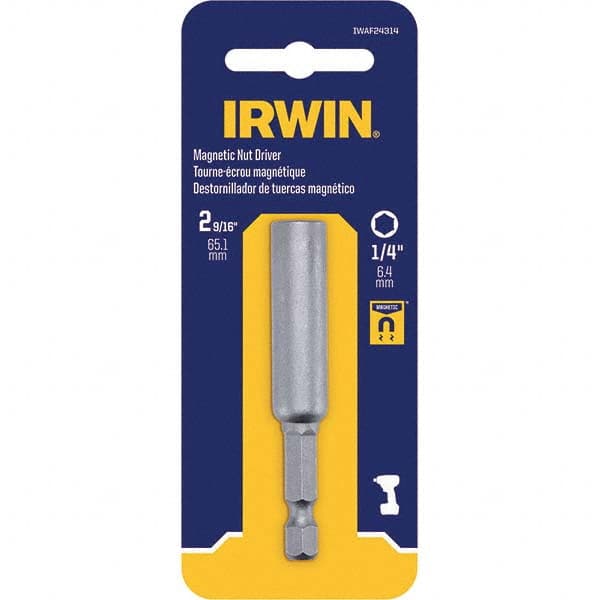Irwin - Power & Impact Screwdriver Bits & Holders Bit Type: Nut Driver Hex Size (Inch): 1/4 - Exact Tool & Supply
