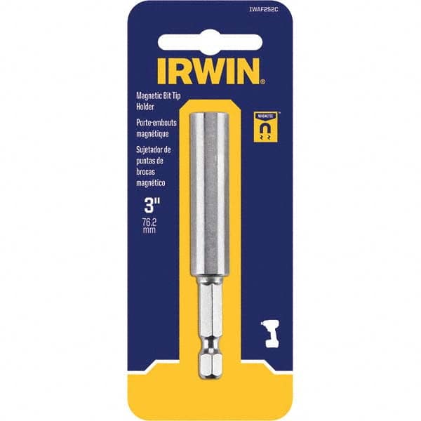 Irwin - Power & Impact Screwdriver Bits & Holders Bit Type: Magnetic Bit Holder Hex Size (Inch): 1/4 - Exact Tool & Supply