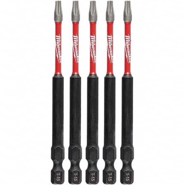 Milwaukee Tool - Power & Impact Screwdriver Bits & Holders Bit Type: Torx Torx Size: T15 - Exact Tool & Supply