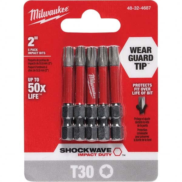 Milwaukee Tool - 1/4" Hex T30 Torx Impact Ready Bit - Exact Tool & Supply