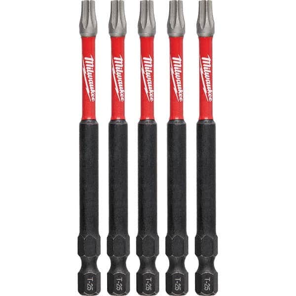 Milwaukee Tool - 1/4" Hex T25 Torx Impact Ready Bit - Exact Tool & Supply