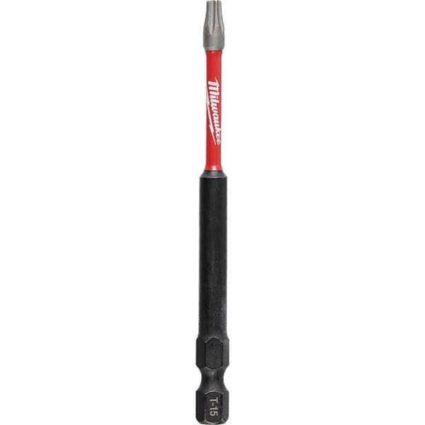 Milwaukee Tool - 1/4" Hex T15 Torx Impact Ready Bit - Exact Tool & Supply