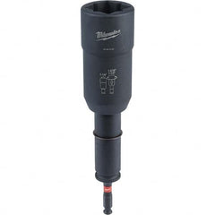Milwaukee Tool - 7/16" Hex 1/2" Lineman's Utility Socket for Standard Hex/Socket Screws - Exact Tool & Supply
