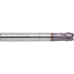 8 mm Dia. × 8 mm Shank × 12 mm DOC × 120 mm OAL, Carbide, ALtima® 52, 4 Flute, Straight, Corner Radius, Solid End Mill - Exact Tool & Supply