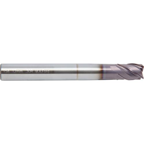 6 mm Dia. × 6 mm Shank × 9 mm DOC × 100 mm OAL, Carbide, ALtima® 52, 4 Flute, Straight, Corner Radius, Solid End Mill - Exact Tool & Supply