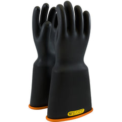 ‎159-2-16/10.5 Novax Gloves - Novax Insulating Glove - Class 2 - 16 In. - Black/Orange - Bell Cuff - Exact Tool & Supply
