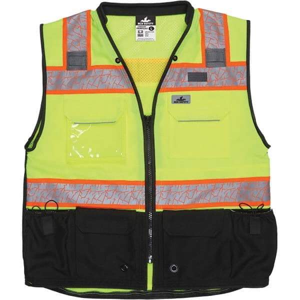 MCR Safety - High Visibility Vests Vest Style: Surveyor's Vest Type: Hi Visibility - Exact Tool & Supply
