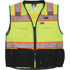MCR Safety - High Visibility Vests Vest Style: Surveyor's Vest Type: Hi Visibility - Exact Tool & Supply