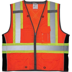 MCR Safety - High Visibility Vests Vest Style: Surveyor's Vest Type: Hi Visibility - Exact Tool & Supply