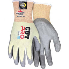 MCR Safety - Size M, ANSI Cut Lvl A2, Puncture Lvl 2, Polyurethane Coated Cut Resistant Gloves - Exact Tool & Supply
