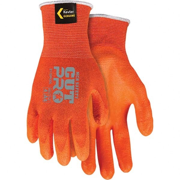 MCR Safety - Size M, ANSI Cut Lvl A4, Polyurethane Coated Cut Resistant Gloves - Exact Tool & Supply