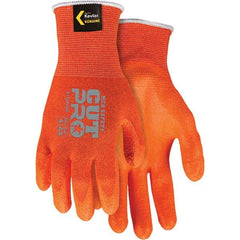 MCR Safety - Size M, ANSI Cut Lvl A4, Polyurethane Coated Cut Resistant Gloves - Exact Tool & Supply