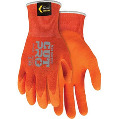 MCR Safety - Size M, ANSI Cut Lvl A4, Puncture Lvl 4, Abrasion Lvl 4, Latex Coated Cut Resistant Gloves - Exact Tool & Supply
