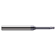 Harvey Tool - 0.065" Diam, 0.097" LOC, 3 Flute Solid Carbide Ball End Mill - Exact Tool & Supply