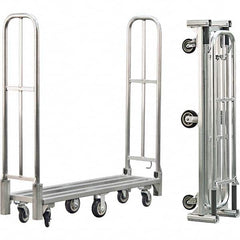 New Age Industrial - 1,500 Lb Capacity Aluminum Folding Utility Cart - Exact Tool & Supply
