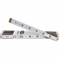 Keson - Folding Rules Overall Length (Feet): 6.00 Graduation (Inch): 1/16 - Exact Tool & Supply