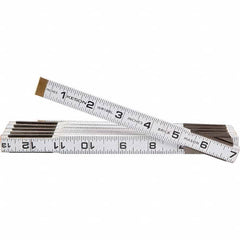 Keson - Folding Rules Overall Length (Feet): 6.00 Graduation (Inch): 1/16 - Exact Tool & Supply