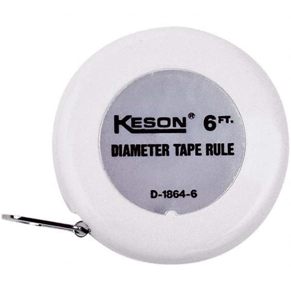 Keson - Diameter Tape Measures Minimum Measurement (Inch): 1/2 Minimum Measurement (Decimal Inch): 0.0010 - Exact Tool & Supply