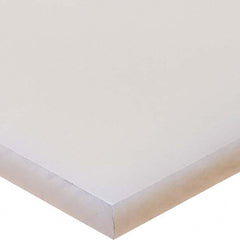USA Sealing - 1' x 4" x 2" Semi-Clear White Polypropylene Rectangular Bar - Exact Tool & Supply