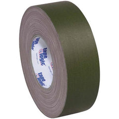 Tape Logic - Pack of (3) 60 Yd Rolls 2" x 11 mil Olive Green Rubber Gaffers Tape - Exact Tool & Supply