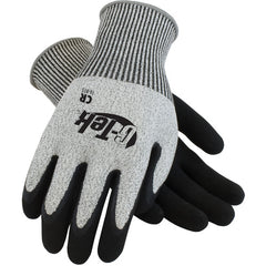 ‎16-815/XL Coated Gloves w/Polykor - G-Tek PolyKor - S&P 13G Shell - DD Black Latex MicroSurface Grip - A3 - Exact Tool & Supply