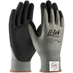 16-X310/L Coated Gloves w/Polykor - G-Tek PolyKor Xrystal - S&P Blended 13 Gauge - Nitrile MicroSurface - A4 - Exact Tool & Supply