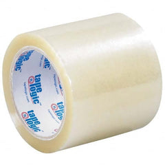 Tape Logic - Pack of (6), 4" x 72 Yd Rolls of Clear Acrylic Adhesive Packaging Tape - Exact Tool & Supply