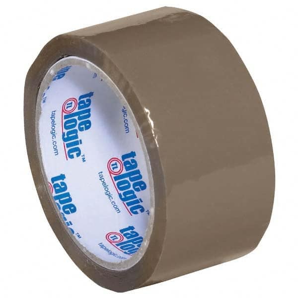Tape Logic - Pack of (6) 55 Yd Rolls 2" Tan Acrylic Adhesive Packaging Tape - Exact Tool & Supply