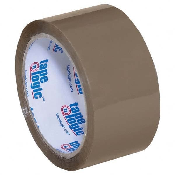Tape Logic - Pack of (6) 55 Yd Rolls 2" Tan Acrylic Adhesive Packaging Tape - Exact Tool & Supply