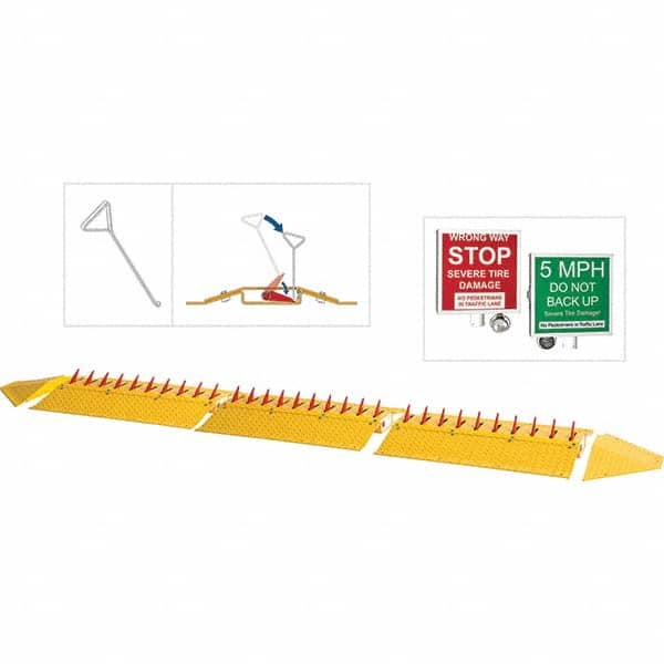 TAPCO - Speed Bumps, Parking Curbs & Accessories Type: Traffic Spikes Length (Inch): 31 - Exact Tool & Supply