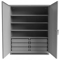 Strong Hold - Storage Cabinets Type: Heavy Duty Width (Inch): 60 - Exact Tool & Supply