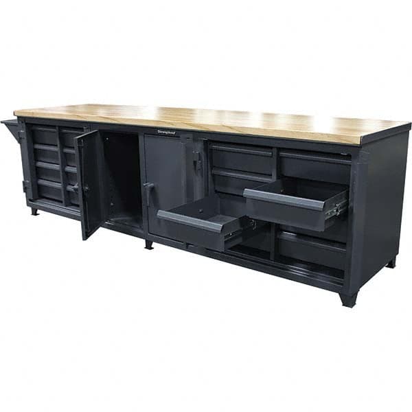 Strong Hold - Stationary Workstations Type: Workbench Cabinet Load Capacity (Lb.): 6,000 - Exact Tool & Supply