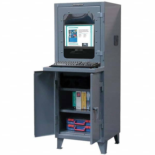Strong Hold - Computer Cabinets Type: Computer Cabinet Width (Inch): 26 - Exact Tool & Supply