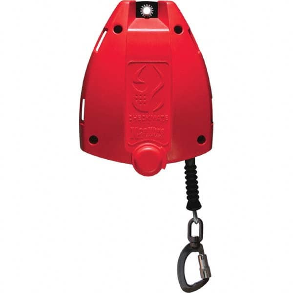 Checkmate - Self-Retracting Lanyards, Lifelines & Fall Limiters Type: Self-Retracting Lifeline Length (Feet): 100.00 - Exact Tool & Supply