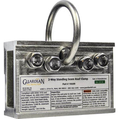 Guardian Fall Protection - Anchors, Grips & Straps Type: Standing Seam Roof Clamp Temporary or Permanent: Temporary - Exact Tool & Supply