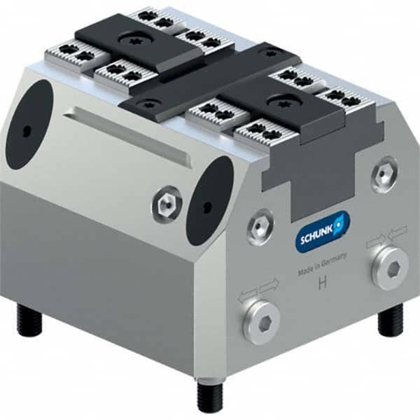 Schunk - Machine Vises Jaw Width (mm): 160.0 Throat Depth (mm): 200.0 - Exact Tool & Supply