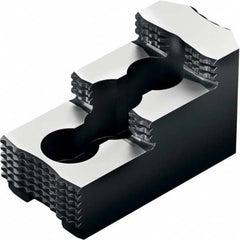 Schunk - 7" Max Chuck Diam 1/16" X 90° Serrated Hard Lathe Chuck Top Jaws - Exact Tool & Supply