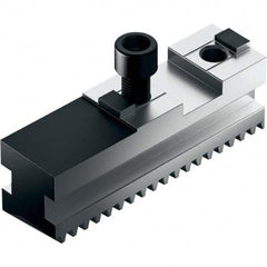 Schunk - 5" Max Chuck Diam Serrated Hard Lathe Chuck Master Jaws - Exact Tool & Supply