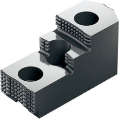 Schunk - 12" Max Chuck Diam 1.5mm x 60° Serrated Hard Lathe Chuck Top Jaws - Exact Tool & Supply