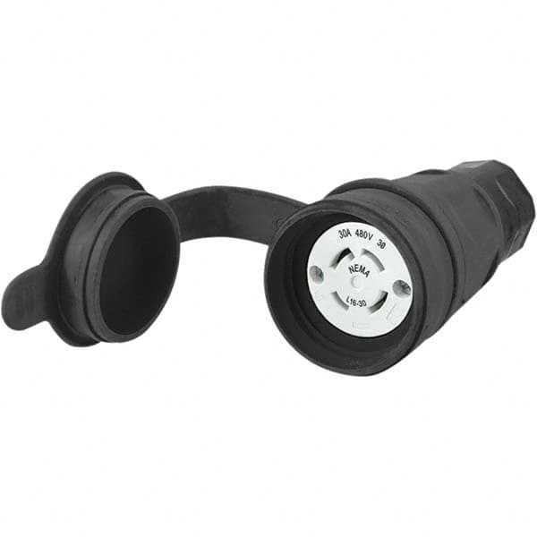 Hubbell Wiring Device-Kellems - 3-Phase Delta 480 VAC 30A NEMA L16-30R Industrial Twist Lock Connector - Exact Tool & Supply